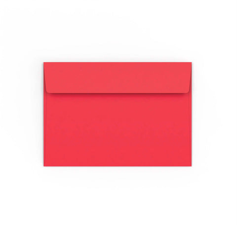  - C6 Bright Red 120gsm Peel & Seal Envelope (114 x 162mm) - Envelopes.co.uk