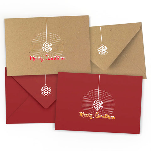 Christmas Snowflake Printed Envelopes