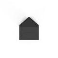 Black British Made 100gsm Gummed V-Flap Envelope (62 x 94mm)