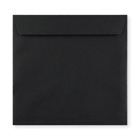 Black Coloured Peel & Seal 120gsm Envelope (220 x 220mm) - AN37220PS - Envelopes.co.uk