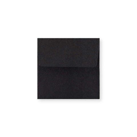 Black Coloured Peel & Seal 120gsm Envelope (80 x 80mm) - AN3780PS - Envelopes.co.uk