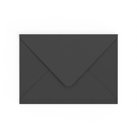 C5 Black British Made 100gsm Gummed V - Flap Envelope (162 x 229mm) - CUC5BL - Envelopes.co.uk
