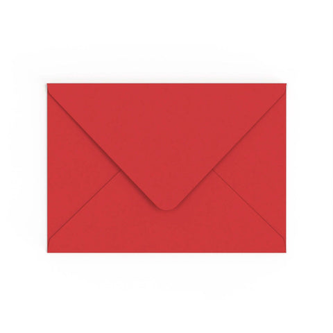 C5 Cherry Red British Made 100gsm Gummed V - Flap Envelope (162 x 229mm) - CUC5CR - Envelopes.co.uk