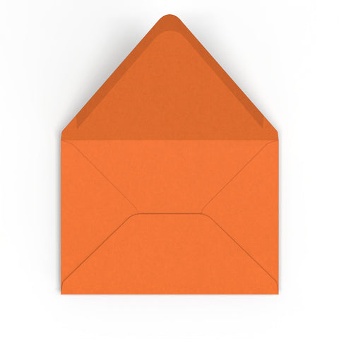 C5 Flame Orange British Made 100gsm Gummed V - Flap Envelope (162 x 229mm) - CUC5OR - Envelopes.co.uk
