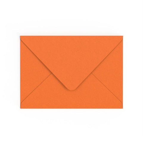 C5 Flame Orange British Made 100gsm Gummed V - Flap Envelope (162 x 229mm) - CUC5OR - Envelopes.co.uk