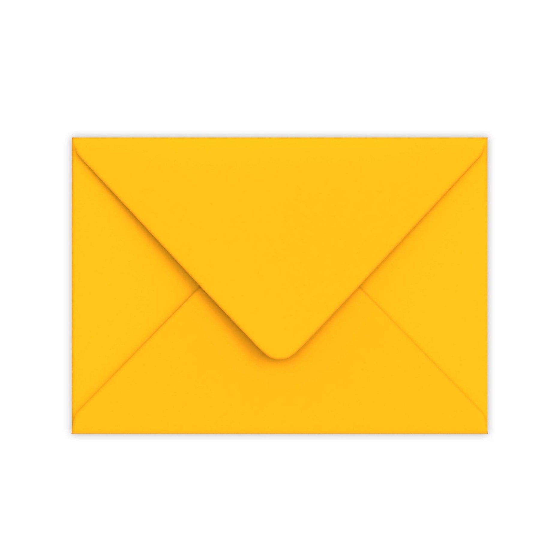 C5 Golden Yellow 100gsm Gummed V-Flap Greetings Envelope (162 x 229mm ...