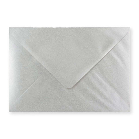 C5 Metallic Silver 100gsm Gummed V - Flap Greetings Envelope (162 x 229mm) - E05C5 - Envelopes.co.uk