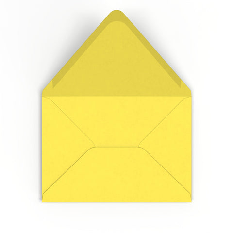 C5 Sunflower Yellow British Made 120gsm Gummed V - Flap Envelope (162 x 229mm) - CUC5SY - Envelopes.co.uk