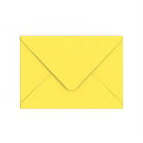 C5 Sunflower Yellow British Made 120gsm Gummed V - Flap Envelope (162 x 229mm) - CUC5SY - Envelopes.co.uk