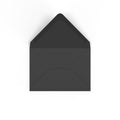 C6 Black British Made 100gsm Gummed V-Flap Envelope (114 x 162mm)