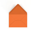 C6 Flame Orange British Made 100gsm Gummed V-Flap Envelope (114 x 162mm)