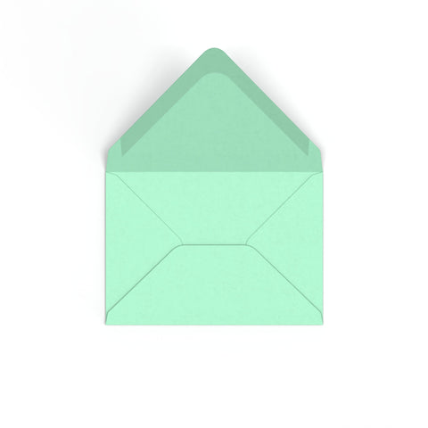 C6 Jade Green British Made 100gsm Gummed V - Flap Envelope (114 x 162mm) - CUC6MI - Envelopes.co.uk
