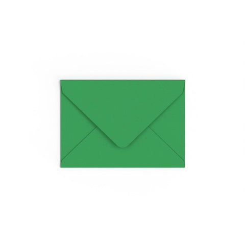 C6 Kelly Green British Made 100gsm Gummed V - Flap Envelope (114 x 162mm) - CUC6KGR - Envelopes.co.uk