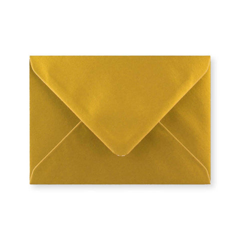C6 Metallic Gold 100gsm Gummed V - Flap Greetings Envelope (114 x 162mm) - D04C6 - Envelopes.co.uk