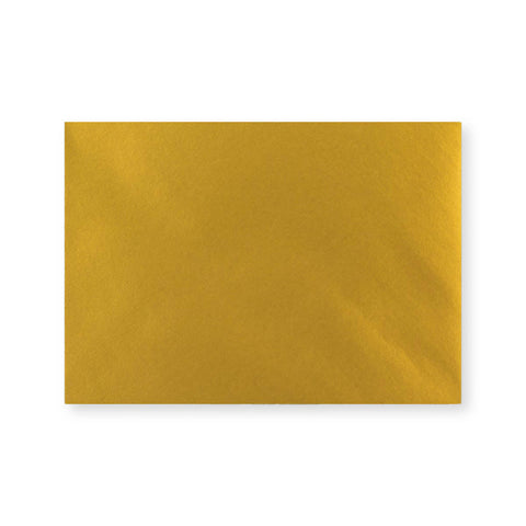 C6 Metallic Gold 100gsm Gummed V - Flap Greetings Envelope (114 x 162mm) - D04C6 - Envelopes.co.uk