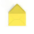 C6 Sunflower Yellow British Made 120gsm Gummed V-Flap Envelope (114 x 162mm)