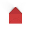 C7 Cherry Red British Made 100gsm Gummed V-Flap Envelope (82 x 113mm)
