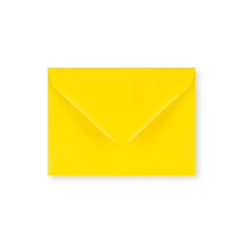 C7 Daffodil Yellow 100gsm Gummed V - Flap Greetings Envelope (82 x 113mm) - AM3682 - Envelopes.co.uk