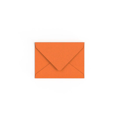 C7 Flame Orange British Made 100gsm Gummed V - Flap Envelope (82 x 113mm) - CUC7OR - Envelopes.co.uk