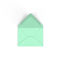 C7 Mint Green British Made 100gsm Gummed V-Flap Envelope (82 x 113mm)