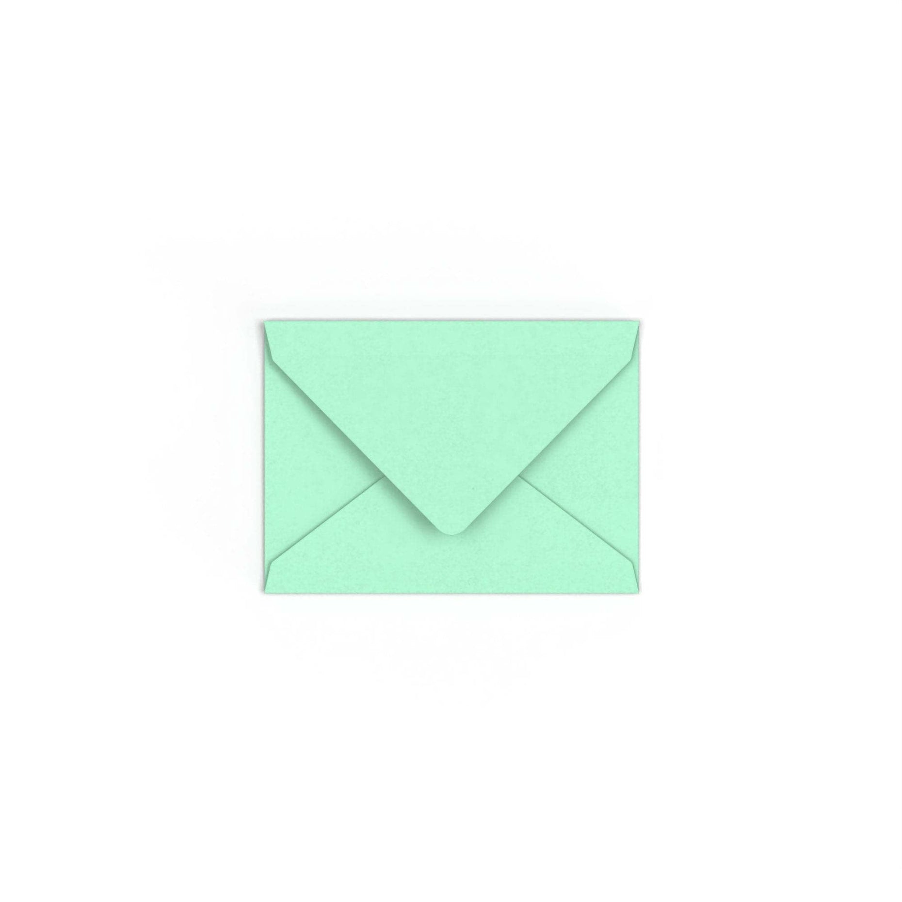 C7 Mint Green British Made 100gsm Gummed V-Flap Envelope (82 x 113mm ...