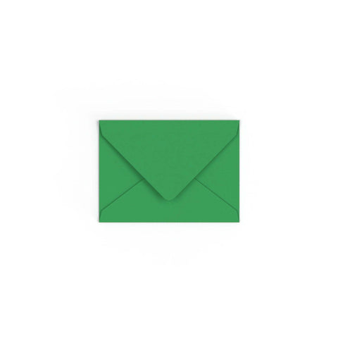 C7 Kelly Green British Made 100gsm Gummed V - Flap Envelope (82 x 113mm) - CUC7KGR - Envelopes.co.uk