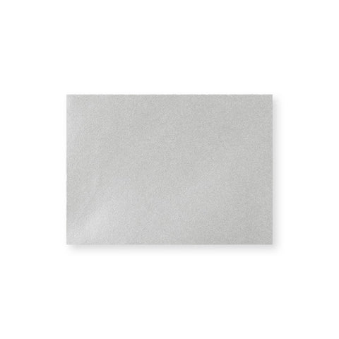 C7 Metallic Silver 100gsm Gummed V - Flap Greetings Envelope (82 x 113mm) - E0582 - Envelopes.co.uk