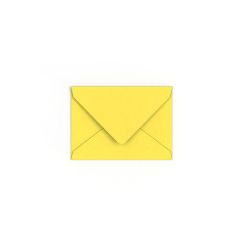 C7 Sunflower Yellow British Made 120gsm Gummed V - Flap Envelope (82 x 113mm) - CUC7SY - Envelopes.co.uk