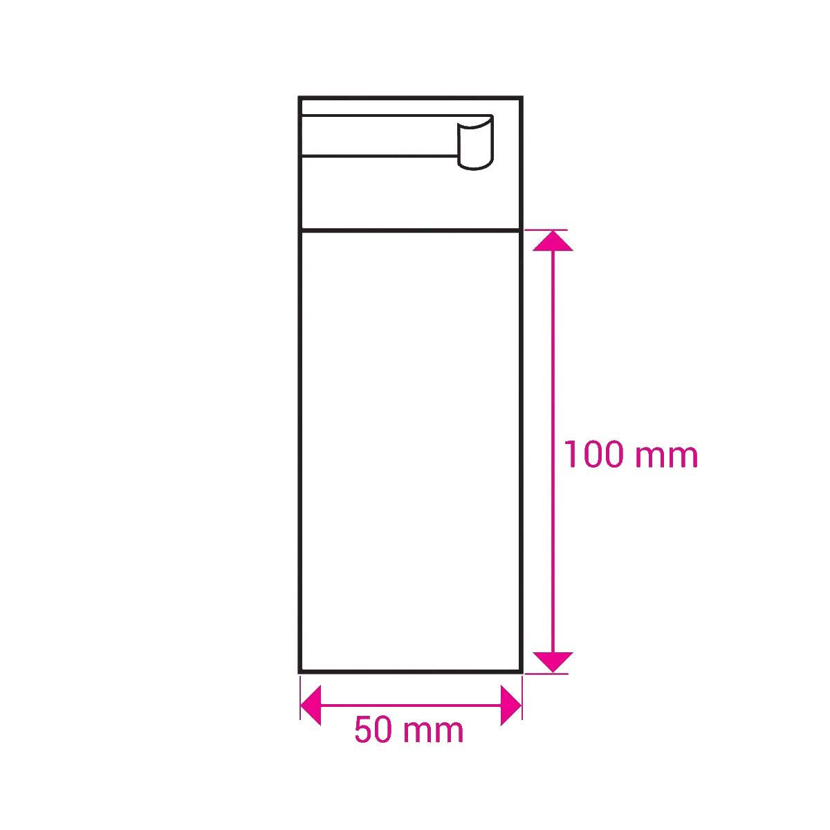 UNIQUEPACKING 4000 Clear Resealable Poly Bags With Hanging Header – 2 3/4 X 3 3/4 (H) – 1.4 Mil