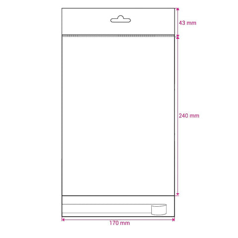 Cello Bags (With Header) - CH170 - Envelopes.co.uk
