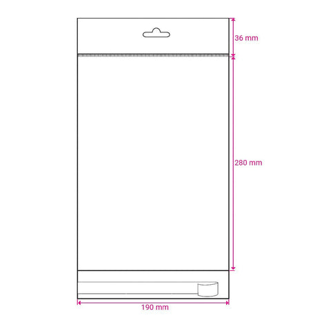 Cello Bags (With Header) - CH190 - Envelopes.co.uk