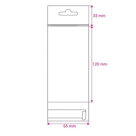 Cello Bags (With Header) - CH65 - Envelopes.co.uk