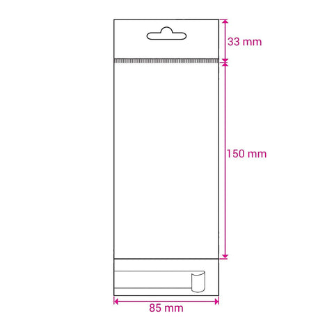 Cello Bags (With Header) - CH85150 - Envelopes.co.uk
