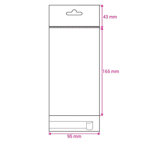 Cello Bags (With Header) - CH95165 - Envelopes.co.uk