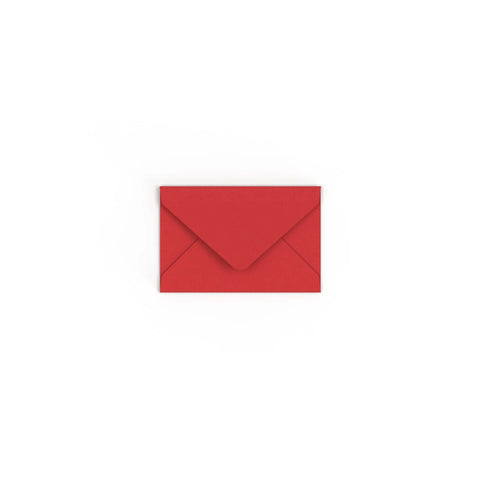Cherry Red British Made 100gsm Gummed Envelope (62 x 94mm) - CU62CR - Envelopes.co.uk
