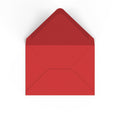 Cherry Red British Made 100gsm Gummed V-Flap Envelope (133 x 184mm)