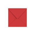 Cherry Red British Made 100gsm Gummed V-Flap Envelope (155 x 155mm)
