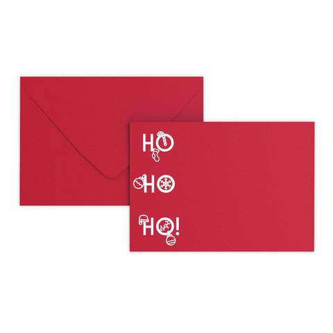 Christmas Ho Ho Ho Envelopes - GCC6DR - CH1 - Envelopes.co.uk