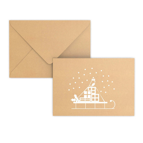 Christmas Snow Sled Envelopes - B02C5 - CH3 - Envelopes.co.uk