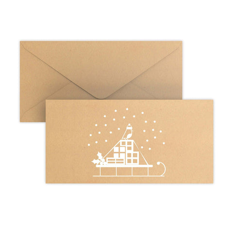 Christmas Snow Sled Envelopes - B02DL - CH3 - Envelopes.co.uk