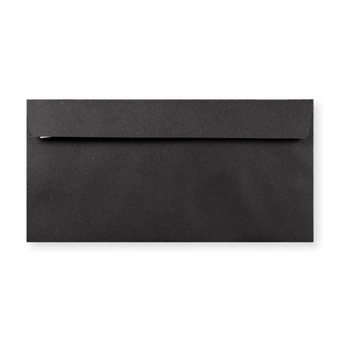DL Black 120gsm Peel & Seal Coloured Envelope (110 x 220mm) - AN37DLPS - W - Envelopes.co.uk