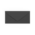 DL Black British Made 100gsm Gummed V-Flap Envelope (110 x 220mm)