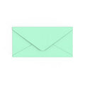 DL Mint Green British Made 100gsm Gummed V-Flap Envelope (110 x 220mm)