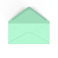 DL Mint Green British Made 100gsm Gummed V-Flap Envelope (110 x 220mm)