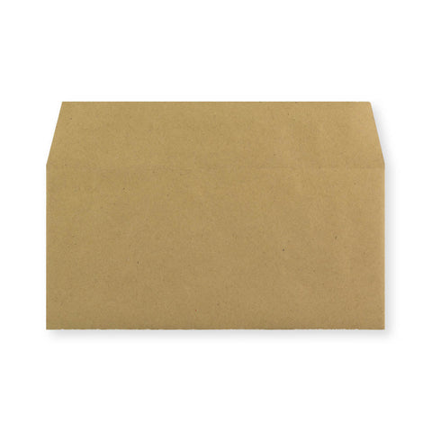 DL Manila Brown 80gsm Gummed Recycled Envelope (102 x 216mm)