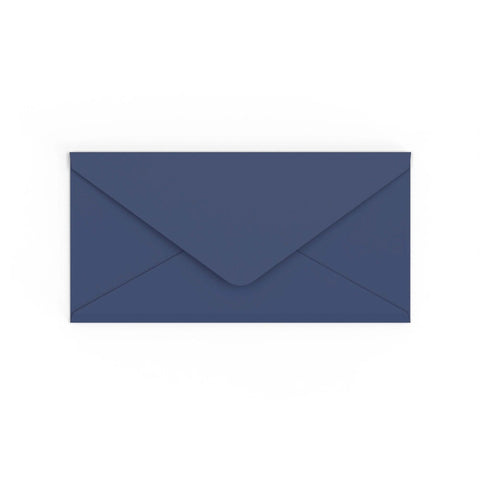 DL Navy Blue British Made 120gsm Gummed V - Flap Envelope (110 x 220mm) - CUDLNB - Envelopes.co.uk