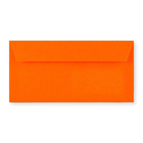 DL Orange 90gsm Peel & Seal Neon Envelope (110 x 220mm) - NEONORDL - Envelopes.co.uk
