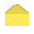 DL Sunflower Yellow British Made 120gsm Gummed V-Flap Envelope (110 x 220mm)
