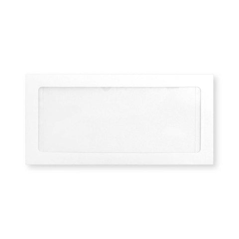 DL White 160gsm Peel & Seal Full View Window Envelope (110 x 220mm) - FVDL - Envelopes.co.uk