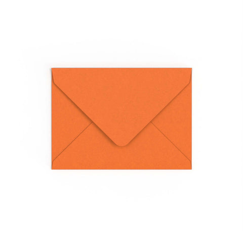 Flame Orange British Made 100gsm Gummed V - Flap Envelope (133 x 184mm) - CU133OR - Envelopes.co.uk